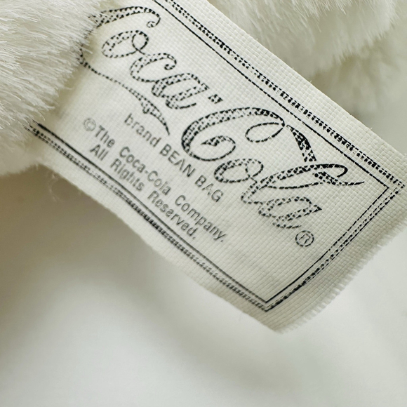 Coca Cola Polar Bear 11” w/ Tags Plush Stuffed Gray Paws Red Scarf Christmas Y2K - Picture 6 of 10